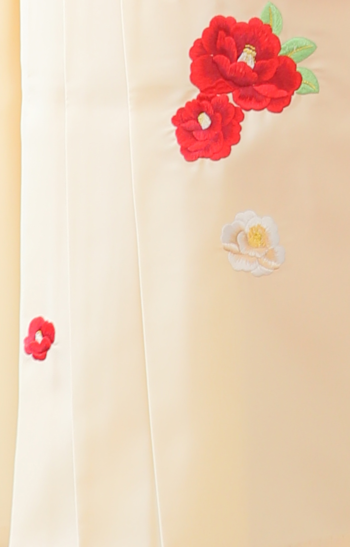 卒業袴HK-012（宅配レンタル）白色刺繍袴